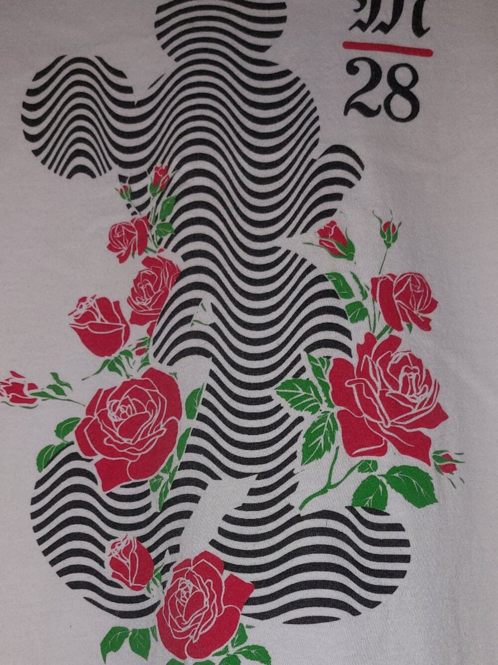NEFF x Disney Rose Wrap Mickey Mouse Graphic Tee Kids XL/ Women's Small - Picture 2 of 10
